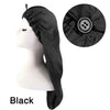 Satin Sleep Bonnet with Headband 11-Inch (28 cm) Extra-Large Silk-Lined Night Cap for Women & Kids