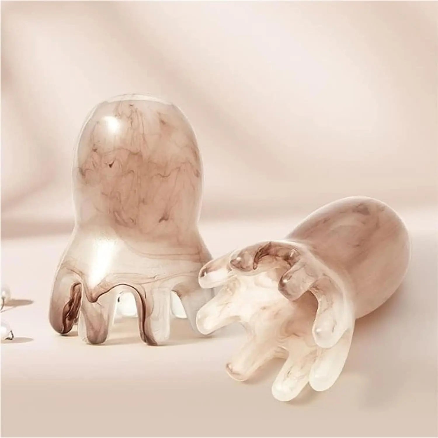 Resin Octopus Scalp Massager Comb – Portable Acupressure Meridian Therapy Head & Hair Care Tool