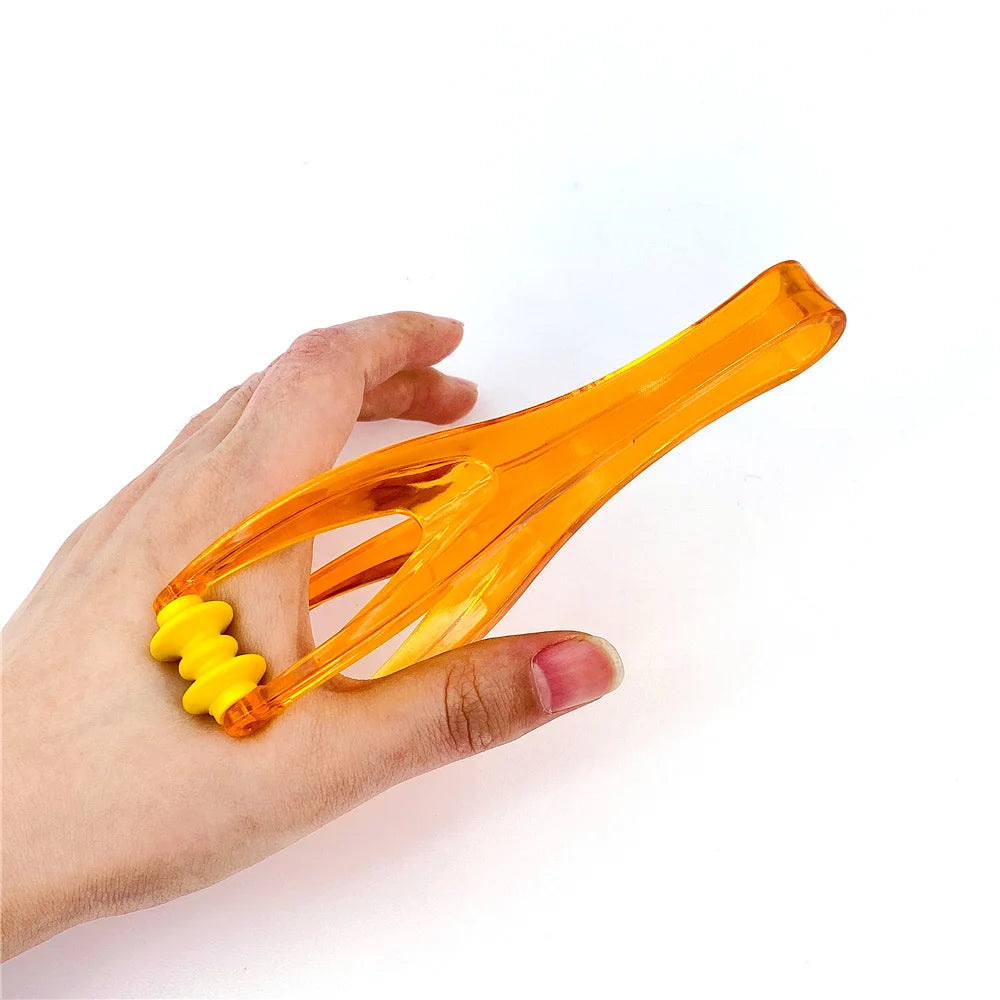 Mini 2-Roller Finger Massager with Elastic Handle for Joint Pain Relief & Improved Blood Circulation