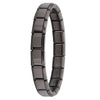 Women's Italian Charm Bracelet 9mm (0.35 in) Stainless Steel Link Bangle with Hidden Safety Clasp