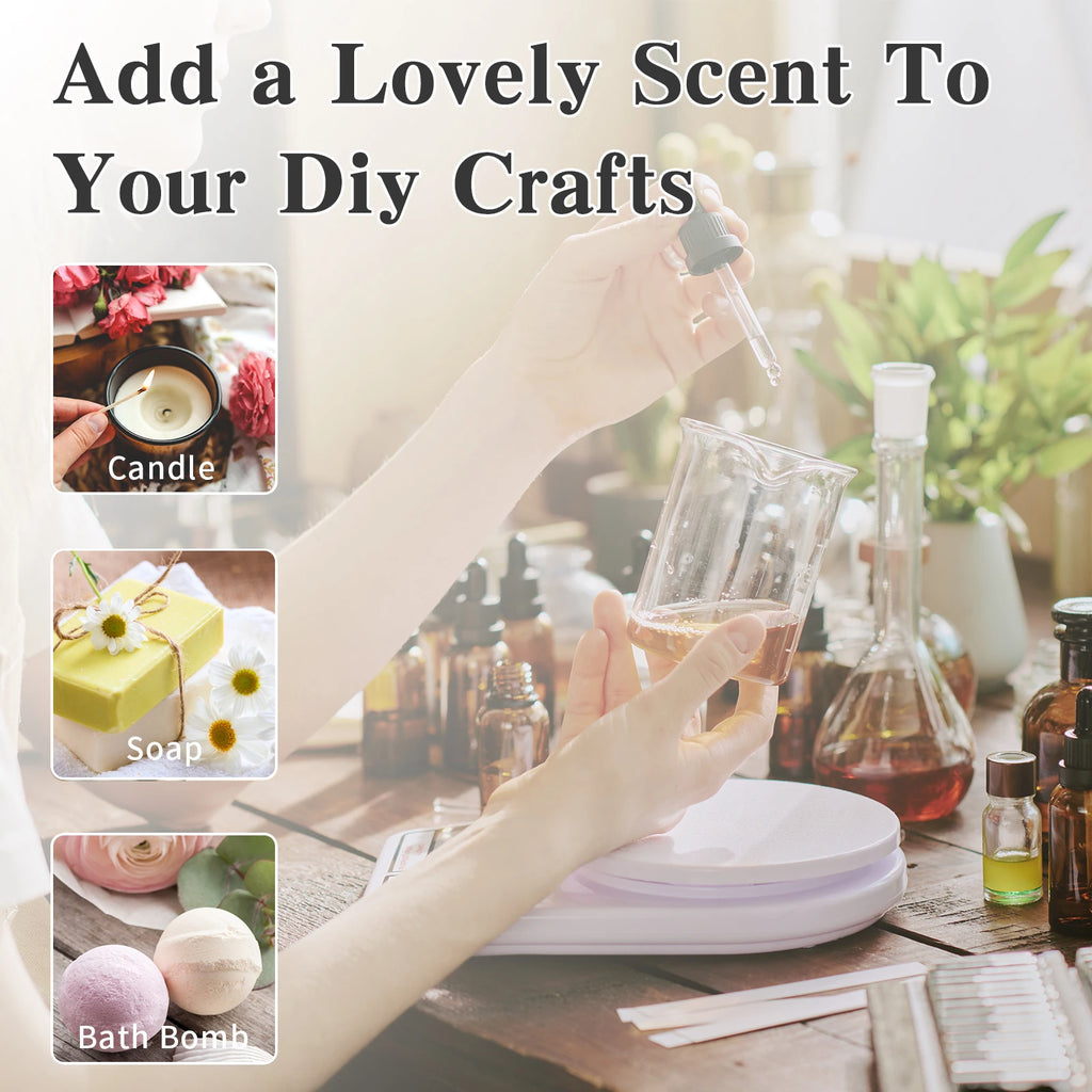 PHATOIL 100ml Aromatherapy Fragrance Oil — Coconut & Vanilla, Strawberry, Cherry, Lemon — 1/2/3-Pack for Diffuser, Candle Making & DIY