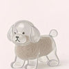 Dog Hair Storage Keychain Pendant Cute Resin Dog Fur Keeper Bag Charm for Car Keys, Couples & Gifts