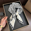 Bohemian Paisley Satin-Feel Polyester Square Scarf for Women 70×70 cm (27.6×27.6 in) – Neck, Hair, Bandana Shawl