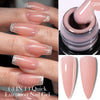 15ml (0.5 fl oz) Quick Extension Gel Nail Polish Nude Milk White Builder Hard Gel Varnish UV/LED