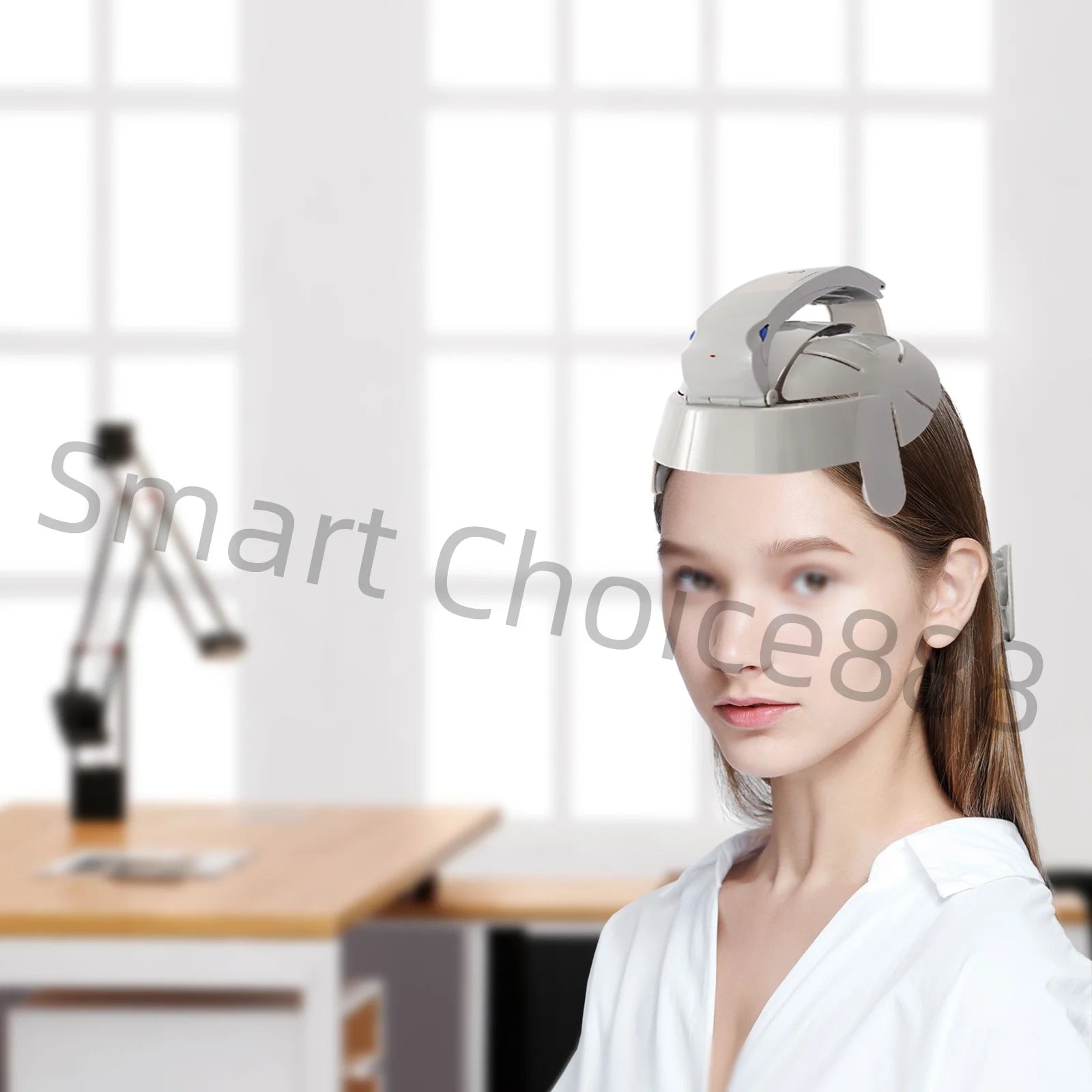 Electric Scalp Massager Helmet – Multifunctional Head Massager with 3-Level Vibration & Acupoint Therapy, Battery or Plug Powered