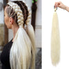 Women's Long Straight Ponytail Wig Extension - High-Temp Fiber, Festive & Braidable (1 Piece)