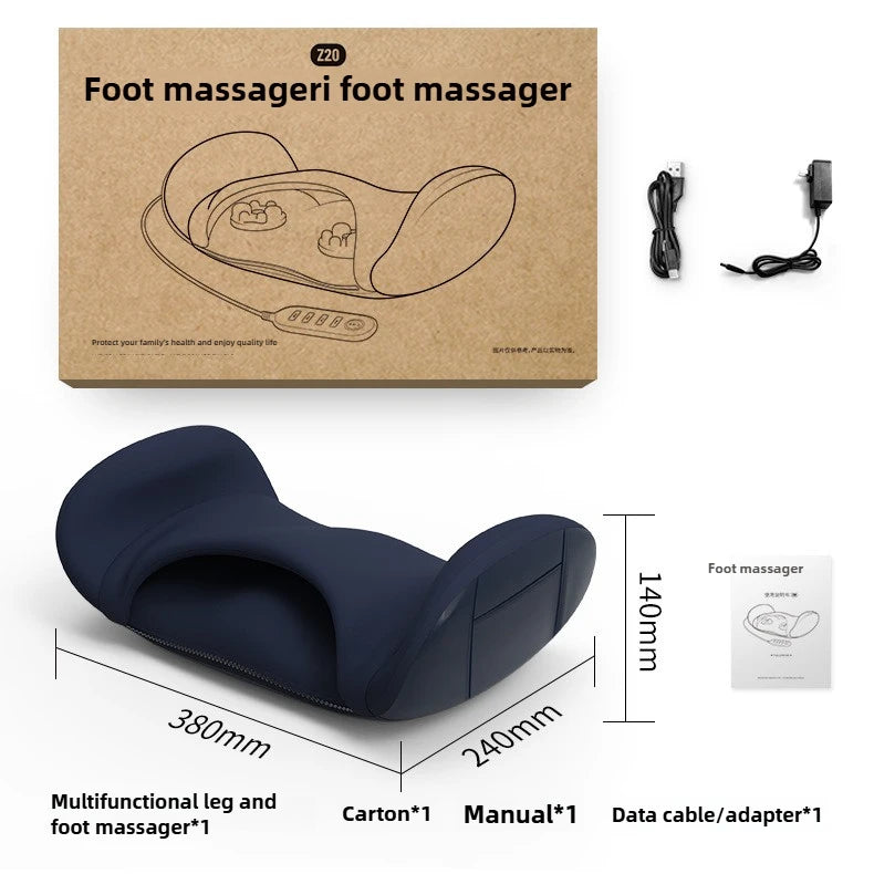 FLYBOX Cordless Electric Foot & Calf Massager – Deep Kneading Rollers, Hot Compress, 3-Speed Portable Spa