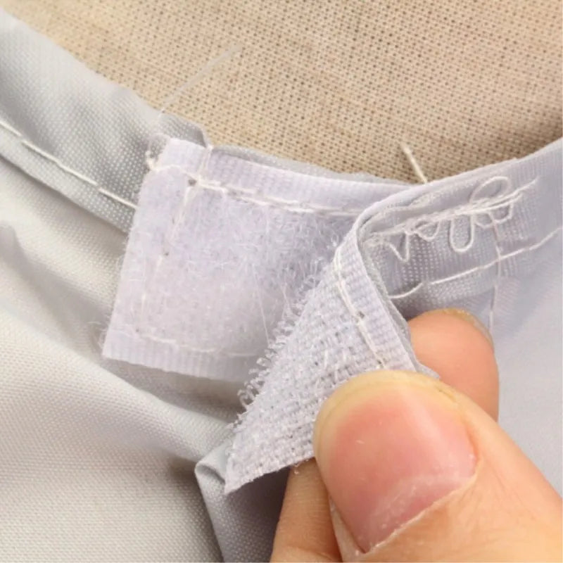 Foldable Hairdressing Cape with Adjustable Velcro Neck – Portable Hair Cutting Apron for Barbers & Salons, Grey