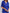Women's Loose V-Neck Chiffon Blouse with Zipper Pullover — Casual Plus Size