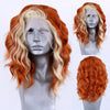 Short Wavy Lace Front Synthetic Wig for Women — 12–18 in (30–46 cm) Cosplay Bob in Silver, Brown, Pink, Blue