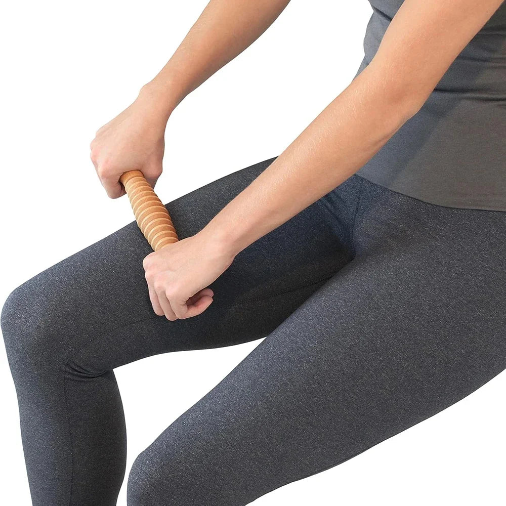 Wooden Foot Roller – Acupressure Foot Massager for Plantar Fasciitis Relief, Portable Reflexology & Calf Fascia Roller