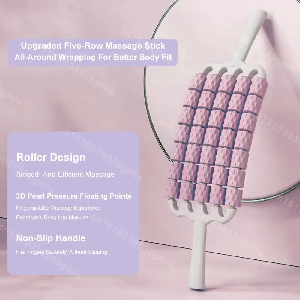 Portable Slimming Roller Massager Deep Tissue Lymphatic Muscle Roller for Legs Back Body