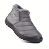 Women's Waterproof Non-Slip Plush-Lined Low-Top Snow Boots, Ankle Hiking Shoes