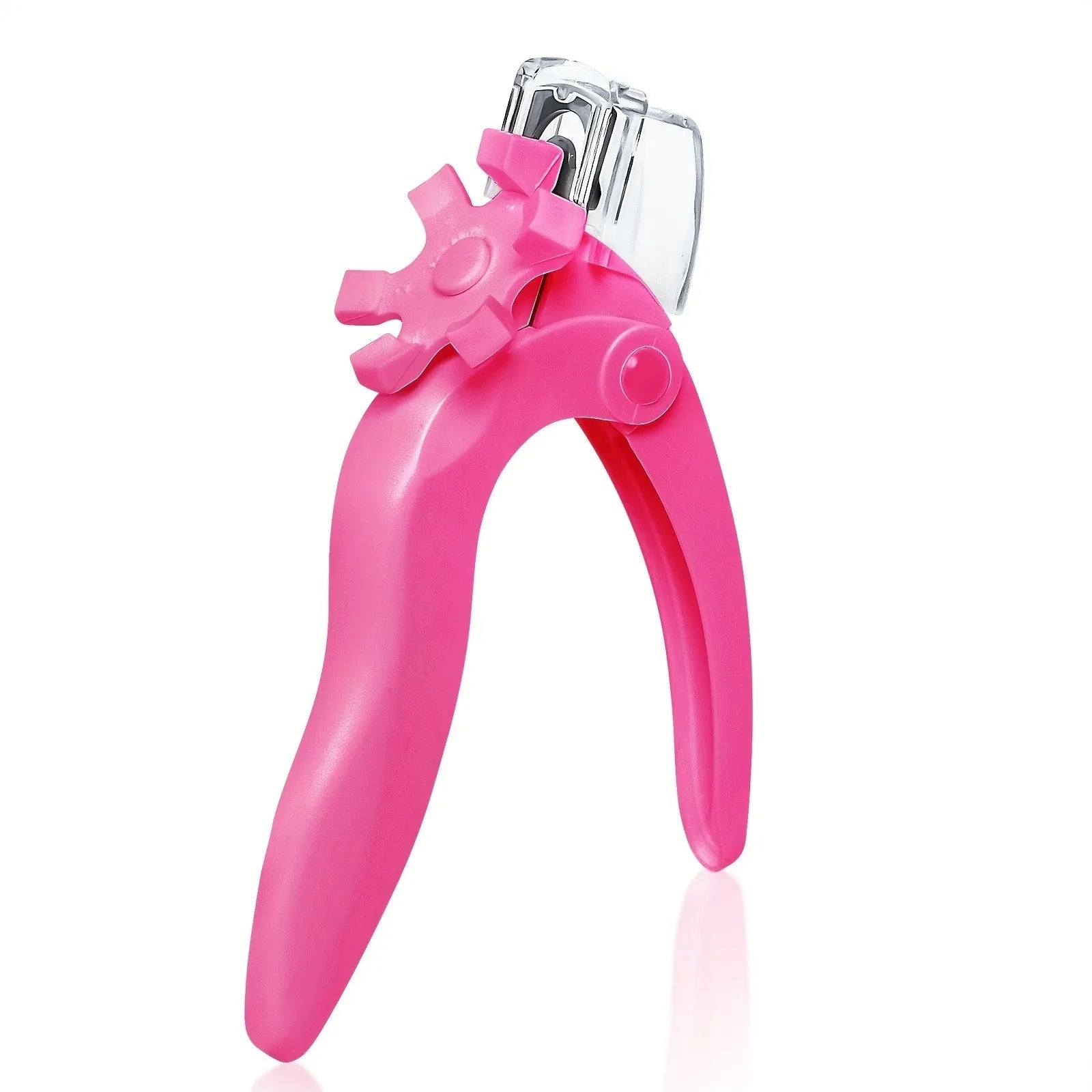 U-Shaped Nail Tip Cutter Trimmer for Acrylic False Nails - Adjustable Scissors with Stainless Steel File