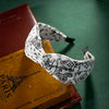 Cotton Cashew Flower Print Wide Soft Headband Bow Cross Ethnic Hair Hoop for Women