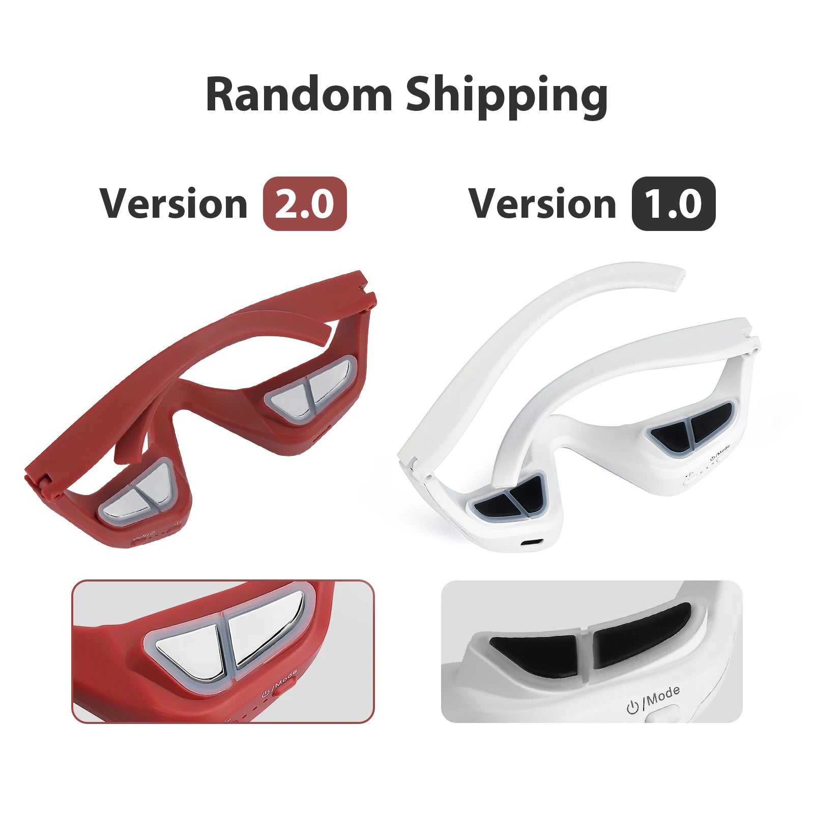 3D EMS Eye Massager - Anti-Aging Red Light Therapy for Dark Circles, Wrinkles & Eye Fatigue Relief