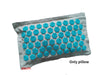 Acupressure Spike Mat Set 74 x 44 cm (29 x 17 in) with Pillow & Carry Bag – Natural Linen Buckwheat Massage Mat for Yoga & Pain Relief