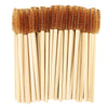 100-Pack Bamboo Handle Mascara Wands – Reusable Eyelash Extension & Eyebrow Spoolie Brushes