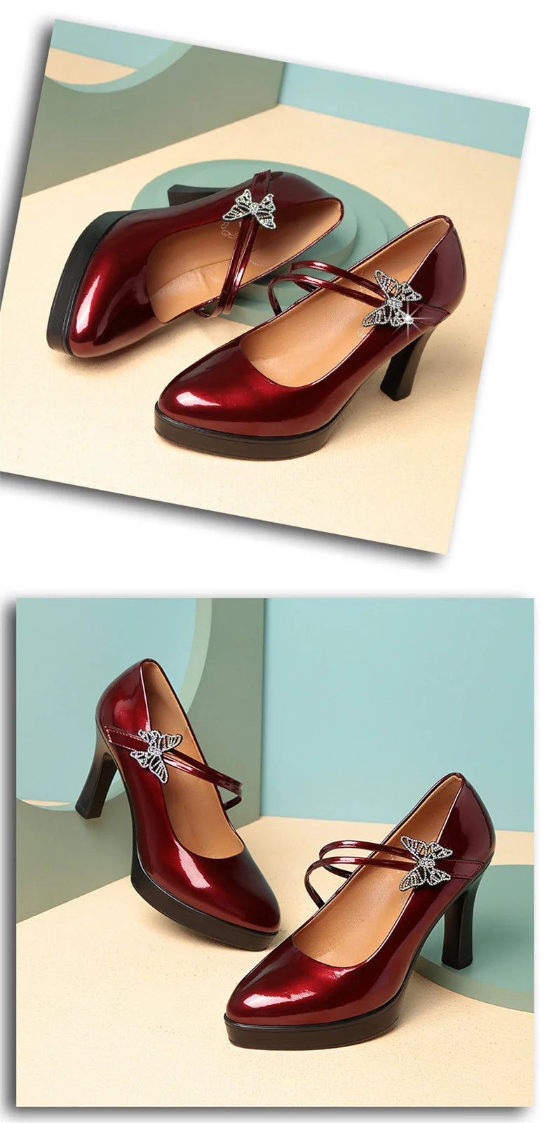 Women's Microfiber Round-Toe Thin Heel Pumps – Bridal Wedding Dance Party Shoes (5–8 cm / 2.0–3.1 in Heel)