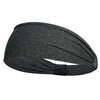 Unisex Sports Headband 1-Pack Moisture-Wicking Elastic Sweatband with Button Yoga Gym Running Hairband One Size (24 cm x 10 cm / 9.4 in x 3.9 in)