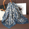 Luxury Satin Square Scarf 70 x 70 cm (27.6 x 27.6 in) – Silk-Feel Polyester Shawl Hijab Neckerchief Hair Ribbon Headband Bandana