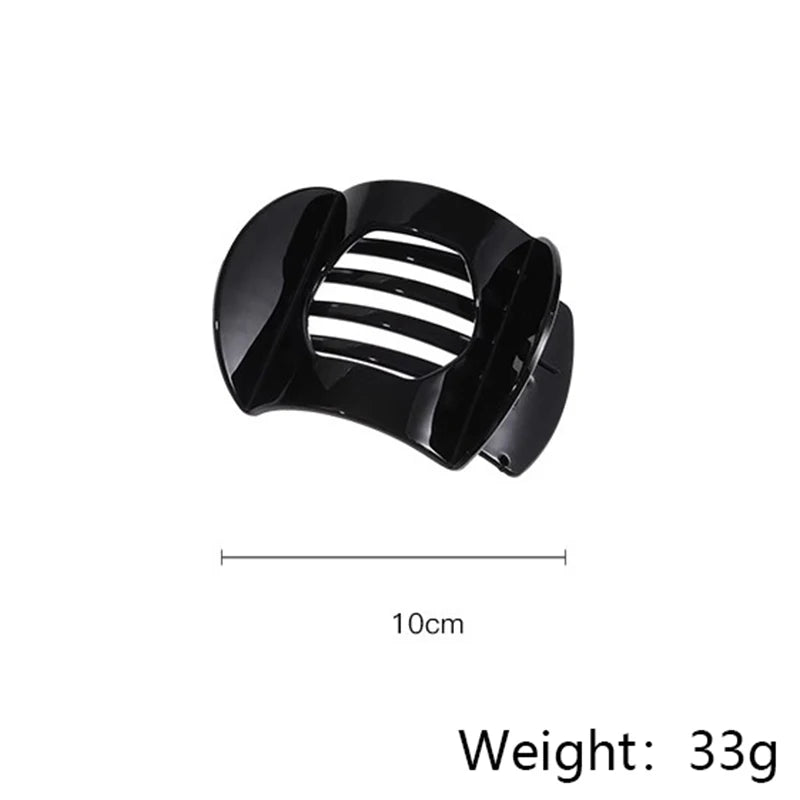 Korean Acetate Leopard Hair Clip – Spring Spoon Top Hair Claw for Women