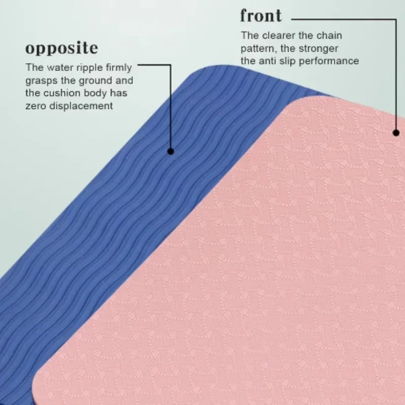 2-Pack Non-Slip TPE Knee & Elbow Pads for Yoga & Pilates – Portable Cushion for Knees, Arms & Legs (13.4 x 6.7 x 0.3 in | 34 x 17 x 0.8 cm)