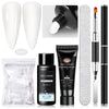 5-Piece Nail Extension Gel Set 20ml (0.68 fl oz) UV/LED & Acrylic Nail Gel for DIY Manicure