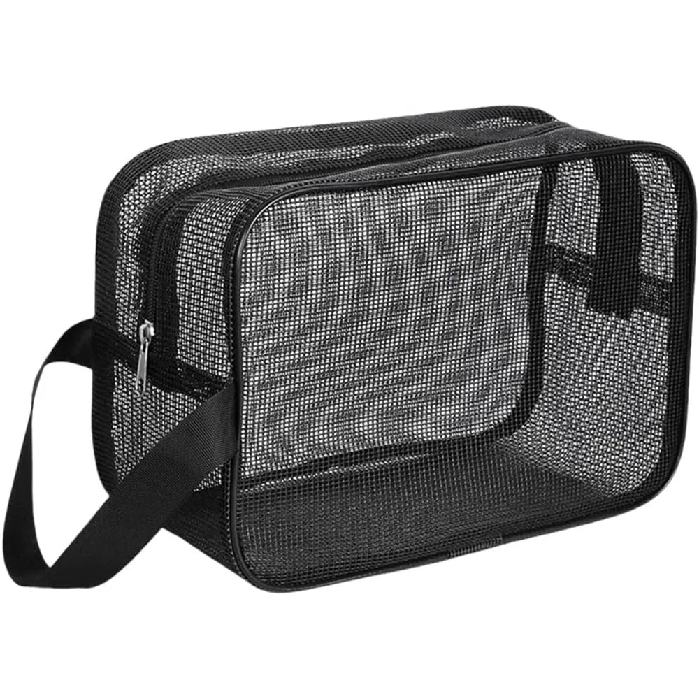 Mesh Shower Caddy Tote – Large Capacity Portable Travel Toiletry & Cosmetic Organizer