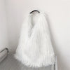 Women's Winter Faux Fur Shoulder Bag - Plush Large Capacity Y2K Furry Tote