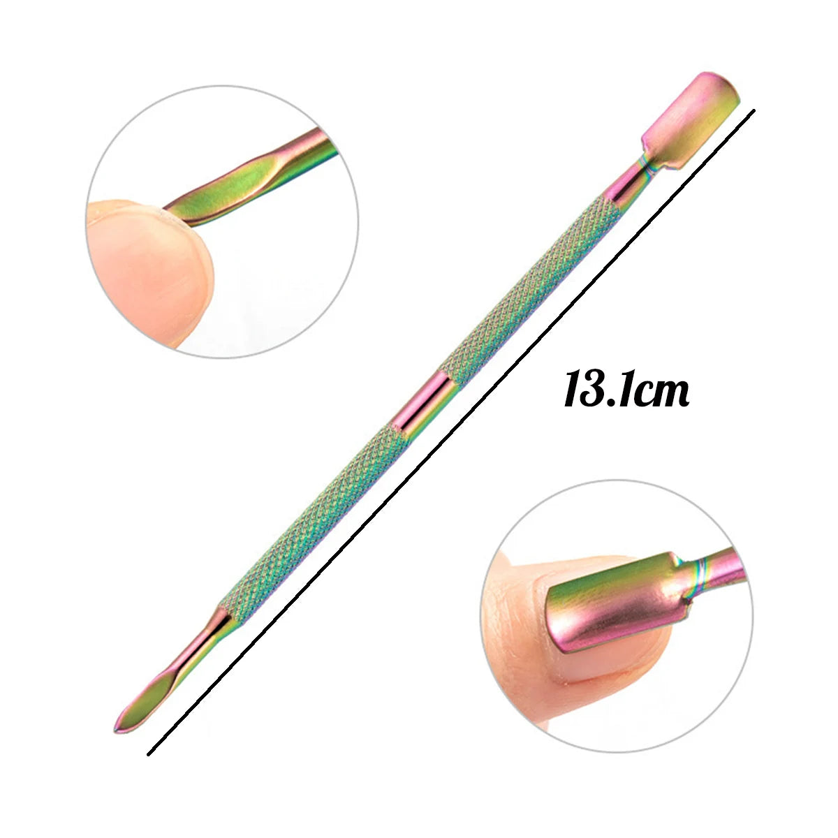 4-Piece Professional Stainless Steel Manicure Kit - Nail Clippers, Scissors, Nippers & Cuticle Pusher