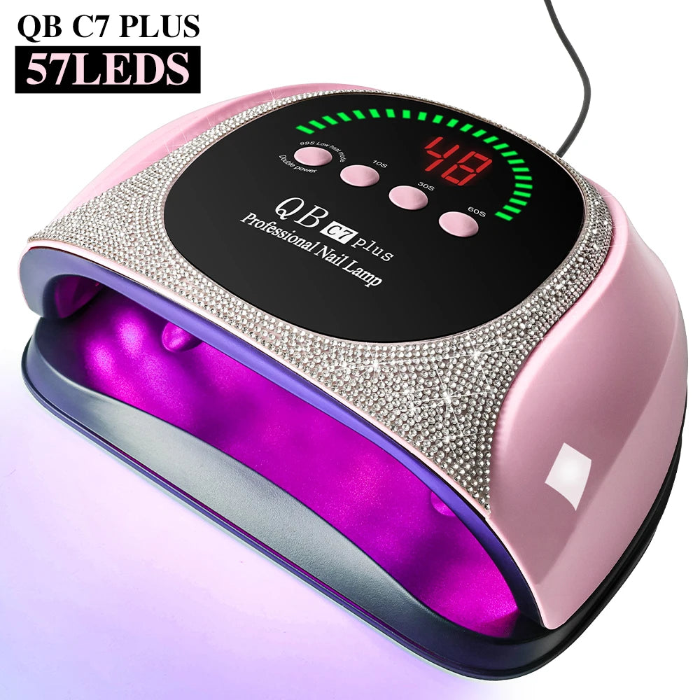 57-LED UV/LED Gel Nail Lamp with LCD Timer, Quick-Dry Curing Light for Gel and Acrylic Manicures
