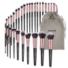 30-Piece Professional Makeup Brush Set with Bag — Foundation, Concealer, Eyeshadow, Powder & Blending Brushes