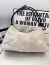 Real Mink Fur Shoulder Bag Luxury Women's Fur Crossbody Handbag