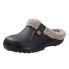 Fur-Lined Clog Slippers for Women – Waterproof EVA Padded House & Garden Shoes, Plush Winter Slides