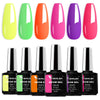 Hema-Free TPO-Free Gel Nail Polish 7.5ml, Glitter Jelly & Nude Shades, Soak-Off UV/LED Full Coverage French