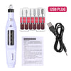 Electric Nail Drill Kit - Portable Professional Manicure & Pedicure Nail Sander, 20,000 RPM, 6 Bits & 6 Sand Bands