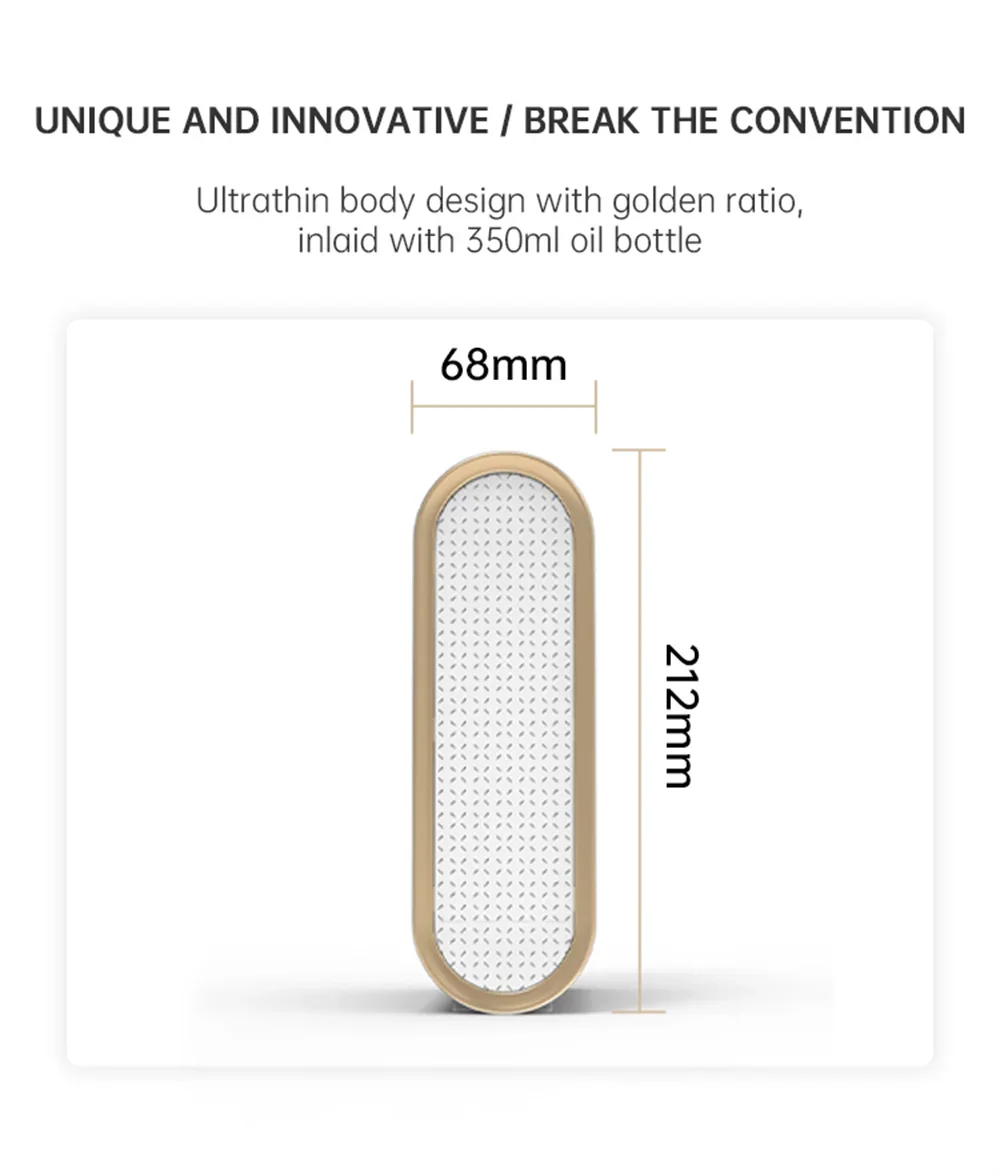 Smart Wall-Mounted Aroma Diffuser 350ml (11.8 fl oz) — WiFi & Bluetooth App Control, Low-Noise Scent Machine for Home & Hotel