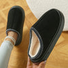 Women's Fuzzy Fur Indoor Slippers – Plush Platform House Slides, Cozy Winter Home Shoes