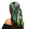 Square Satin Foulard Scarf 90 x 90 cm (35 x 35 in) Neckerchief Bandana Hijab for Women