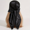 Solid 90cm (35.4in) Square Hijab Bandana – Silk-Feel Polyester Headscarf, Hip-Hop Neckerchief & Windproof Shawl for Women