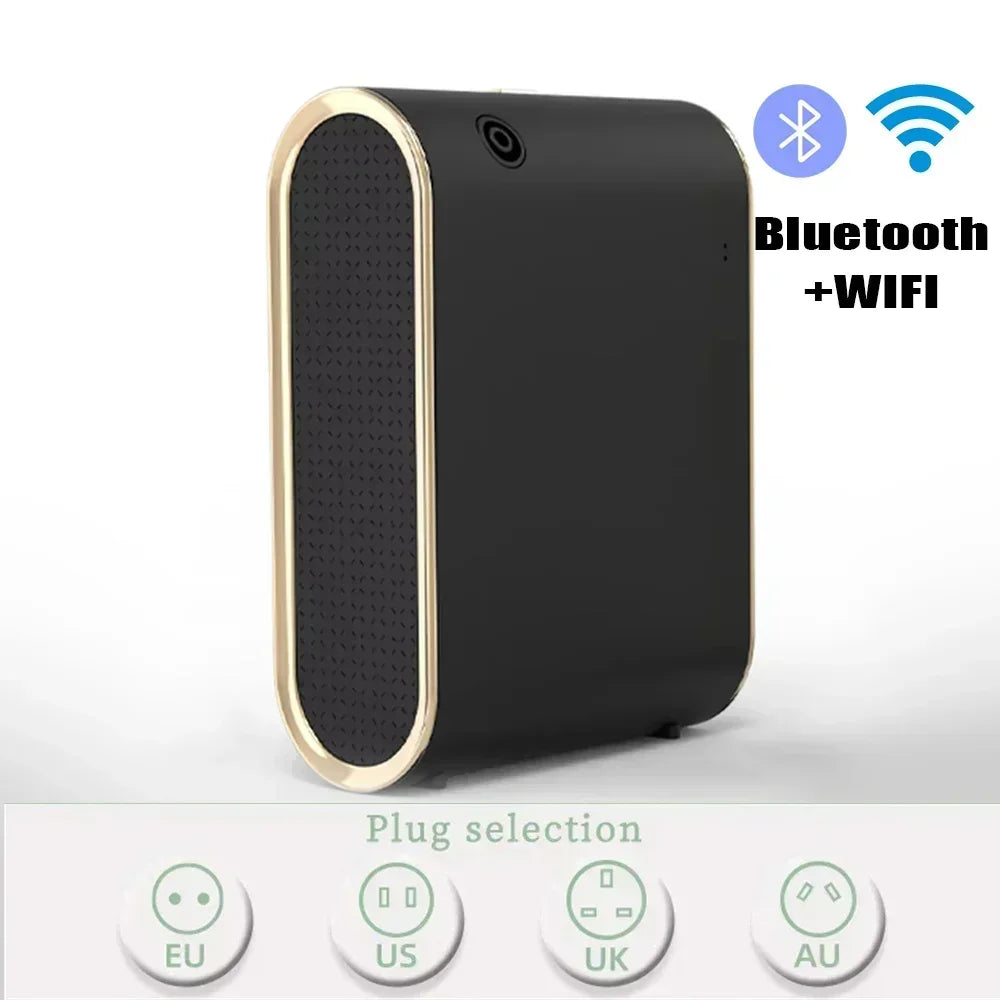Smart Wall-Mounted Aroma Diffuser 350ml (11.8 fl oz) — WiFi & Bluetooth App Control, Low-Noise Scent Machine for Home & Hotel