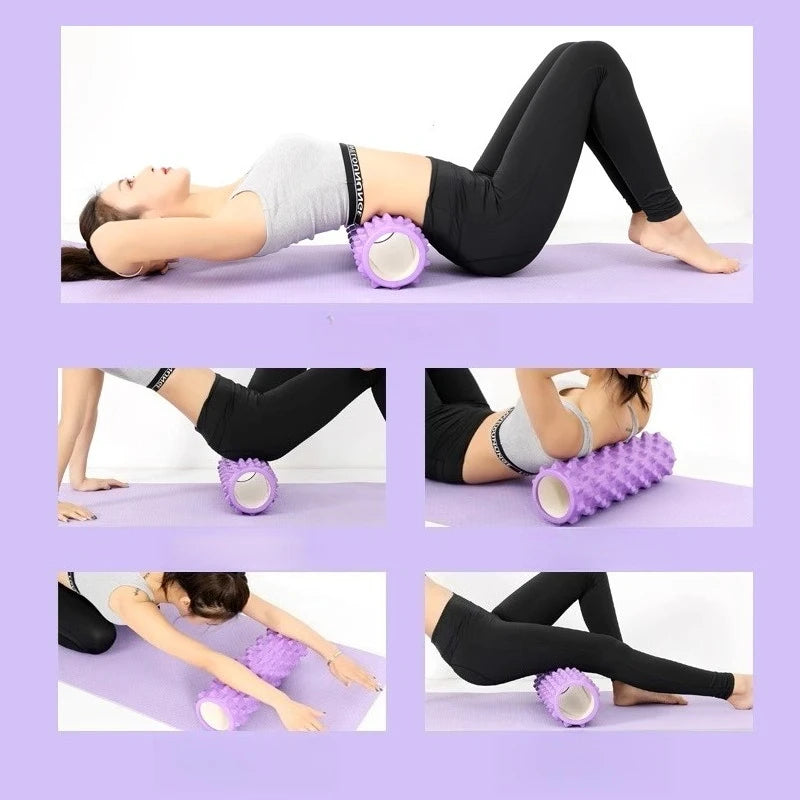 Hollow Muscle Massage Roller Mace – Yoga Column Massager for Back, Foot & Full-Body Relaxation
