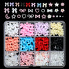 120-Pack 3D Gold Metal Nail Charms Bow Butterfly Diamond Star Nail Art Decorations