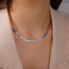 Stainless Steel Snake Chain Necklace – Unisex 2mm 3mm 4mm 5mm Silver-Tone or Gold-Plated Choker