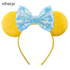 Disney Minnie Sequin Ear Headband with Polka Dot Bow, Girls & Women Party Hairband, Kids DIY Hair Accessory