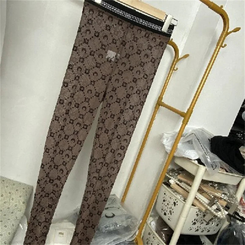 Women's Tulle Mesh Long Sleeve Sheer Blouse Moon Flocked Y2K Top