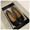 Women's Soft Ballet Flats Slip-On Loafers Bow Knot PU Moccasins Tabi Casual Shoes