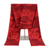Red Cashmere Tassel Scarf Shawl Soft Winter Pashmina Wrap for Women