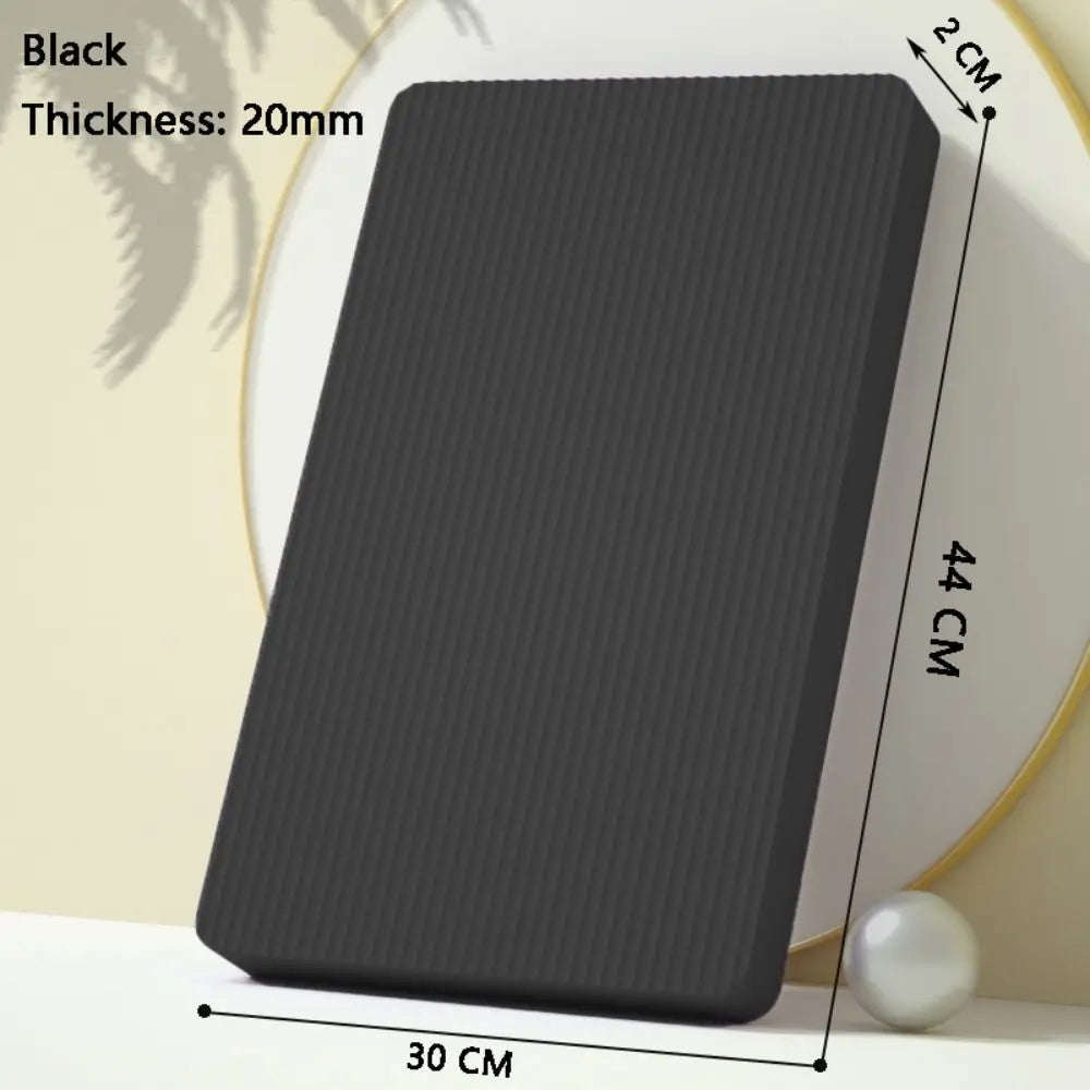 NBR Balance Pad for Yoga & Fitness – 44×30 cm (17.32×11.81 in), 2 cm or 4 cm Thick – Non-Slip Kneeling & Stability Cushion (Purple/Black)